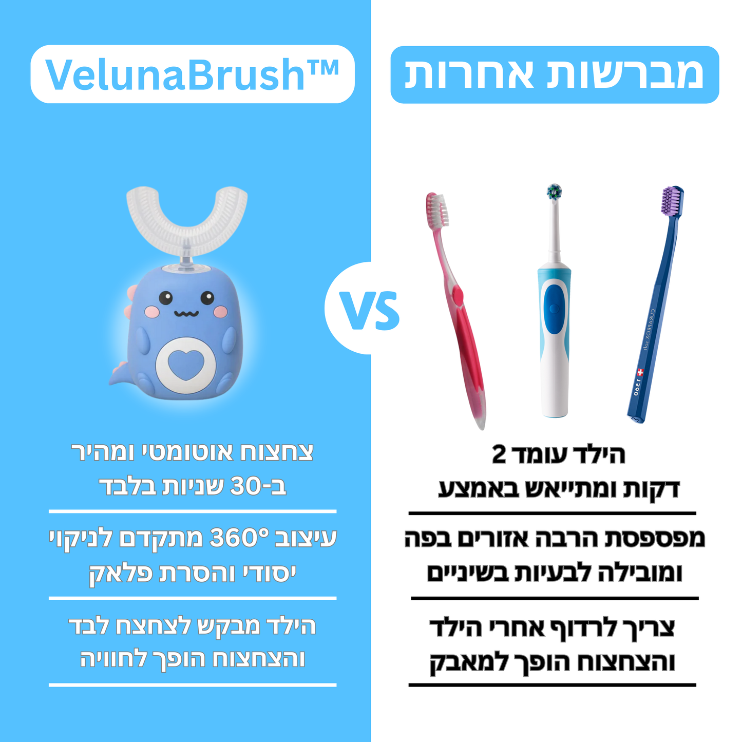 מברשת - VelunaBrush™ ילדים